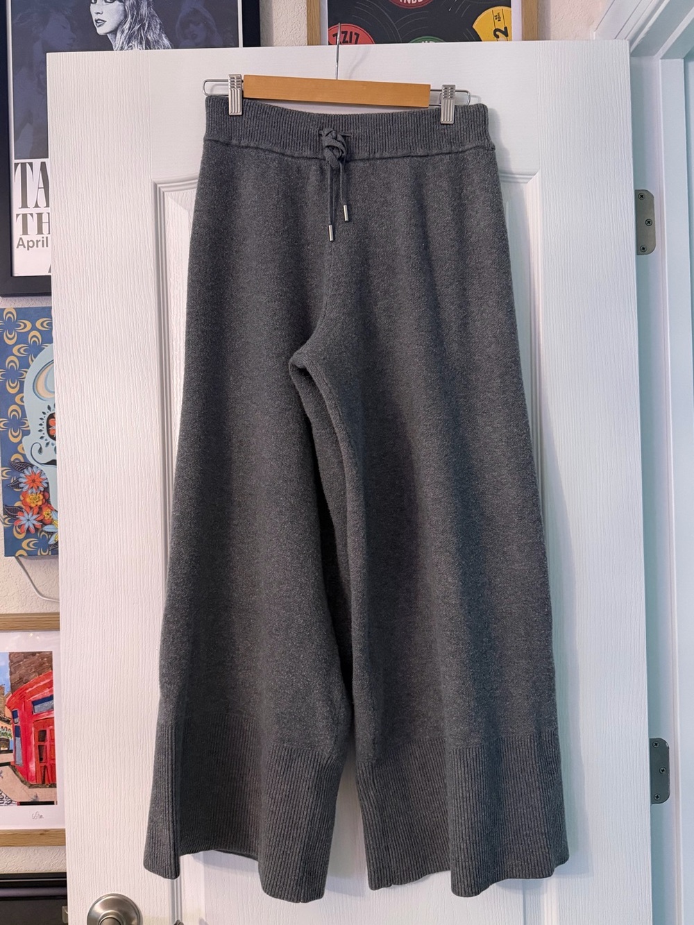 Calia Grey Wide Leg Cozy Sweatpants Medium